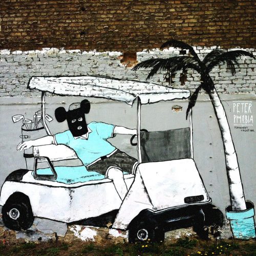 Street art mural by Peter in Berlin Mitte